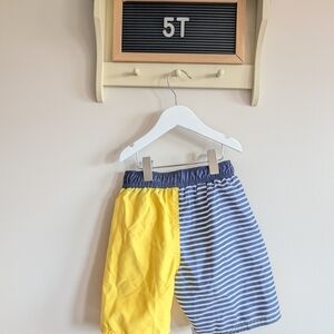 Cat & Jack Kids Swim Trunks - Yellow and Blue